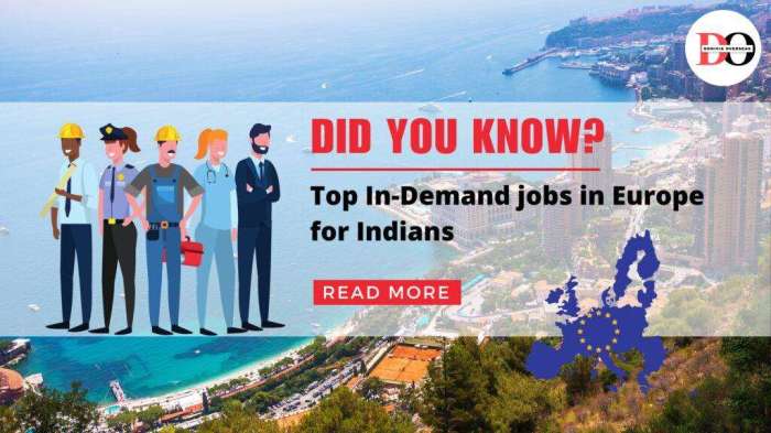Top In-Demanding Jobs in Europe for Indians - Donivia Overseas