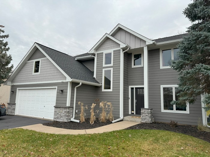 James Hardie Aged Pewter Siding in Olathe, KS | Sure Point Exteriors